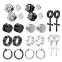Magnetic CZ Stud Earrings Set Bold Hip Hop Jewelry Line Magnetic CZ Stud Earrings Set Bold Hip Hop Jewelry Line