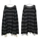 Gothic Striped Sweater: Edgy Punk Style for Women Gothic Striped Sweater: Edgy Punk Style for Women