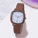 Stylish Square Dial Silicone Watch for Women Chic Timepiece Stylish Square Dial Silicone Watch for Women Chic Timepiece