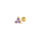 Moon Stud Earring Sterling Silver Jewelry With Zircon Glam Moon Stud Earring Sterling Silver Jewelry With Zircon Glam