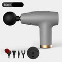 Black 4 Head Mini Fascia Gun Multi Stage Massage Device Black 4 Head Mini Fascia Gun Multi Stage Massage Device
