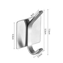 Stainless Steel Wall Hook Organizer for Towels and Keys Stainless Steel Wall Hook Organizer for Towels and Keys