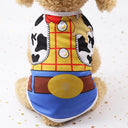 Puppy Dogs Cartoon Summer Shirt for Small Dogs Casual Cotton Tee Puppy Dogs Cartoon Summer Shirt for Small Dogs Casual Cotton Tee