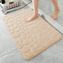 Embossed Pebble Bath Rug Non-Slip Memory Foam Mat 24x17 Embossed Pebble Bath Rug Non-Slip Memory Foam Mat 24x17