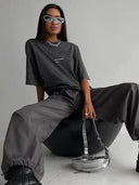 Mineral Wash Urban Vintage Tee: Y2k Streetwear Style Mineral Wash Urban Vintage Tee: Y2k Streetwear Style