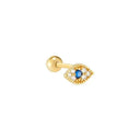 Moon Stud Earring Sterling Silver Jewelry With Zircon Glam Moon Stud Earring Sterling Silver Jewelry With Zircon Glam