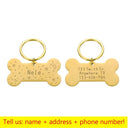 Personalized Pet ID Tag: Stylish Bone Engraved Pendant Personalized Pet ID Tag: Stylish Bone Engraved Pendant