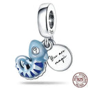 Sparkling Zircon Heart Charm Pendant Sterling Silver Jewelry Sparkling Zircon Heart Charm Pendant Sterling Silver Jewelry