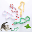 Interactive Feather Cat Toy Stick With Mini Bell Teaser Interactive Feather Cat Toy Stick With Mini Bell Teaser