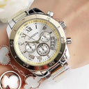 Luxury Women's Steel Bracelet Watch Trendy Quartz Timepiece Luxury Women's Steel Bracelet Watch Trendy Quartz Timepiece