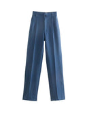 Vintage Chic High-Waist Pants for Modern Office Style Vintage Chic High-Waist Pants for Modern Office Style