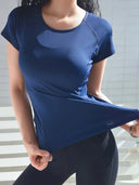 Sports T-Shirt Women Summer Breathable Sexy Beauty Back Fitness Wear Sports T-Shirt Women Summer Breathable Sexy Beauty Back Fitness Wear