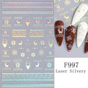 Butterfly and Fruit Nail Sticker Set with 5D Floral Designs Butterfly and Fruit Nail Sticker Set with 5D Floral Designs