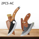 WXCOO Hand Forged High Carbon Boning Cleaver Knife Set WXCOO Hand Forged High Carbon Boning Cleaver Knife Set