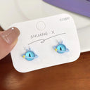 Kiss Jewelry Cute Monster Eyes Stud Earrings Trendy Kpop Fashion Gift Kiss Jewelry Cute Monster Eyes Stud Earrings Trendy Kpop Fashion Gift