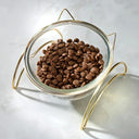 Elevated Glass Cat Bowls with Stand Stylish Feeding Solution Elevated Glass Cat Bowls with Stand Stylish Feeding Solution