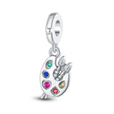 Hot Sale Pandora 925 Owl Charm Blue Zircon And Red Heart Hot Sale Pandora 925 Owl Charm Blue Zircon And Red Heart