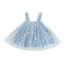 Daisy Tulle Dress For Girls Summer Floral Party Outfit Daisy Tulle Dress For Girls Summer Floral Party Outfit