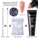 Glowing White Gel Nail Extension Kit for Beautiful Nails Glowing White Gel Nail Extension Kit for Beautiful Nails