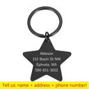 Personalized Engraved Pet ID Tag Keychain for Cats Dogs Personalized Engraved Pet ID Tag Keychain for Cats Dogs