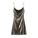 Glamorous Gold and Silver Backless Dress for Stylish Women Glamorous Gold and Silver Backless Dress for Stylish Women