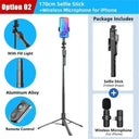 Wireless Selfie Stick Tripod With Led Light For Photos Wireless Selfie Stick Tripod With Led Light For Photos