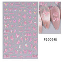 Butterfly and Fruit Nail Sticker Set with 5D Floral Designs Butterfly and Fruit Nail Sticker Set with 5D Floral Designs