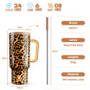 Meoky 40oz Tumbler Handle Straw Stainless Steel Cup Gift Meoky 40oz Tumbler Handle Straw Stainless Steel Cup Gift
