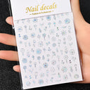 Celestial Gold Nail Art Sticker Set - Sun Moon Star Designs Celestial Gold Nail Art Sticker Set - Sun Moon Star Designs