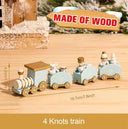 Charming Wooden And Plastic Christmas Train Ornament Charming Wooden And Plastic Christmas Train Ornament
