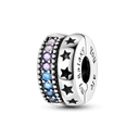 Daisy Sterling Silver Clip Charms with Authentic CZ Detailing Daisy Sterling Silver Clip Charms with Authentic CZ Detailing