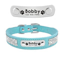 Leather Personalized Cat Collar Adjustable Free Engraving Leather Personalized Cat Collar Adjustable Free Engraving