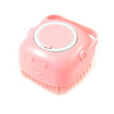 Dog Bath Massage Gloves Silicone Brush with Shampoo Box Dog Bath Massage Gloves Silicone Brush with Shampoo Box