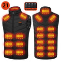 21 Heated Vest Electric Heated Jackets Unisex Sportswear 21 Heated Vest Electric Heated Jackets Unisex Sportswear