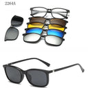 Customizable 6-in-1 Polarized Clip-On Sunglasses for Men Customizable 6-in-1 Polarized Clip-On Sunglasses for Men