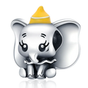 New 925 Sterling Silver Wolf Head Dumbo Pendant Beads New 925 Sterling Silver Wolf Head Dumbo Pendant Beads