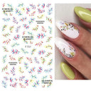 Butterfly and Fruit Nail Sticker Set with 5D Floral Designs Butterfly and Fruit Nail Sticker Set with 5D Floral Designs