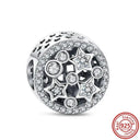 Crown Flowers Heart Silver Bead Charm Pandora Accessory Crown Flowers Heart Silver Bead Charm Pandora Accessory
