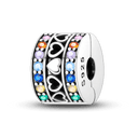 Daisy Sterling Silver Clip Charms with Authentic CZ Detailing Daisy Sterling Silver Clip Charms with Authentic CZ Detailing