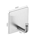 Stainless Steel Wall Hook Organizer For Towels And Keys Stainless Steel Wall Hook Organizer For Towels And Keys