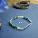 Add Several Miyuki Miyuki Tila Imitating Stone Colorful Bracelet Add Several Miyuki Miyuki Tila Imitating Stone Colorful Bracelet