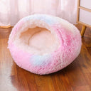 Winter Dog Plush Round Bed Mattress for Small Medium Pets Winter Dog Plush Round Bed Mattress for Small Medium Pets