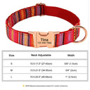 Large Dog Collar: Personalized Nylon Pet Collar for Dogs Large Dog Collar: Personalized Nylon Pet Collar for Dogs