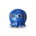 Hot Sale Pandora 925 Owl Charm Blue Zircon And Red Heart Hot Sale Pandora 925 Owl Charm Blue Zircon And Red Heart