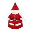 Festive Fleece Santa Dog Costume For Pets Warm Xmas Outfit Festive Fleece Santa Dog Costume For Pets Warm Xmas Outfit