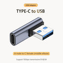 High-Speed USB-C Elbow Adapter for Fast Android Charging High-Speed USB-C Elbow Adapter for Fast Android Charging