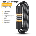 Compact Zinc Alloy Password Bicycle Lock with Steel Cable Compact Zinc Alloy Password Bicycle Lock with Steel Cable