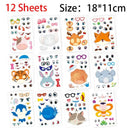 Create Your Own Animal Faces Stickers Set for Fun Crafts Create Your Own Animal Faces Stickers Set for Fun Crafts