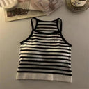 Korean Striped Tank Top: Women's Summer Fashion Essential Korean Striped Tank Top: Women's Summer Fashion Essential