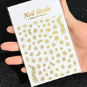 Celestial Gold Nail Art Sticker Set - Sun Moon Star Designs Celestial Gold Nail Art Sticker Set - Sun Moon Star Designs